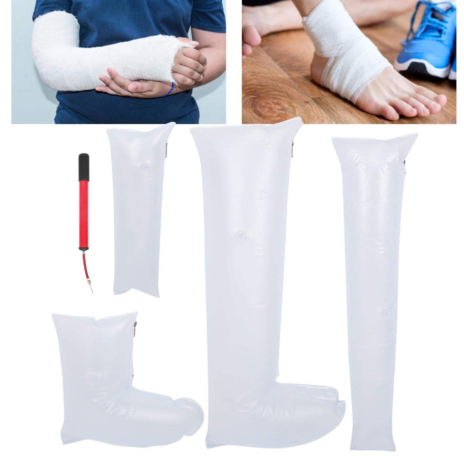 Inflatable Ankle & Leg Fracture Splint - Waterproof Foot Cast Protector ...