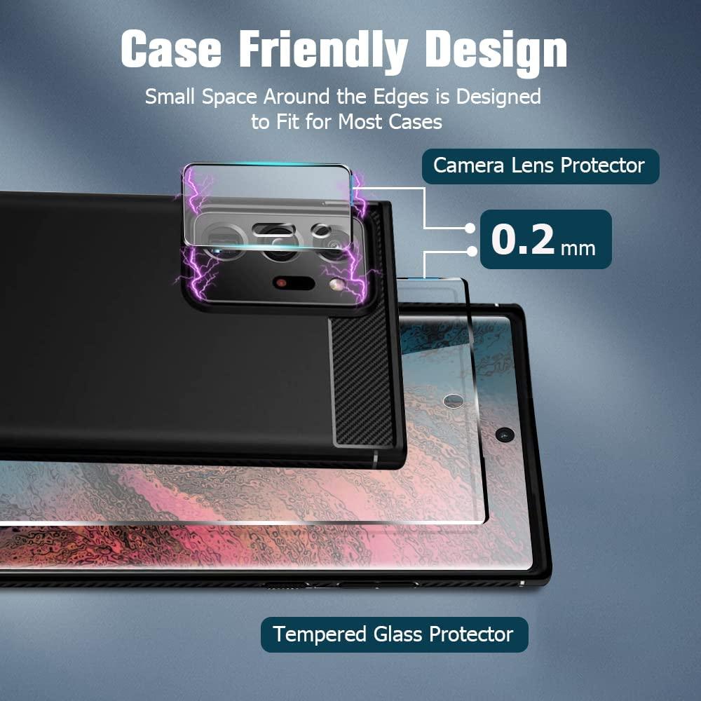 2+2 Pack Galaxy Note 20 Ultra Screen Camera Protector 9H