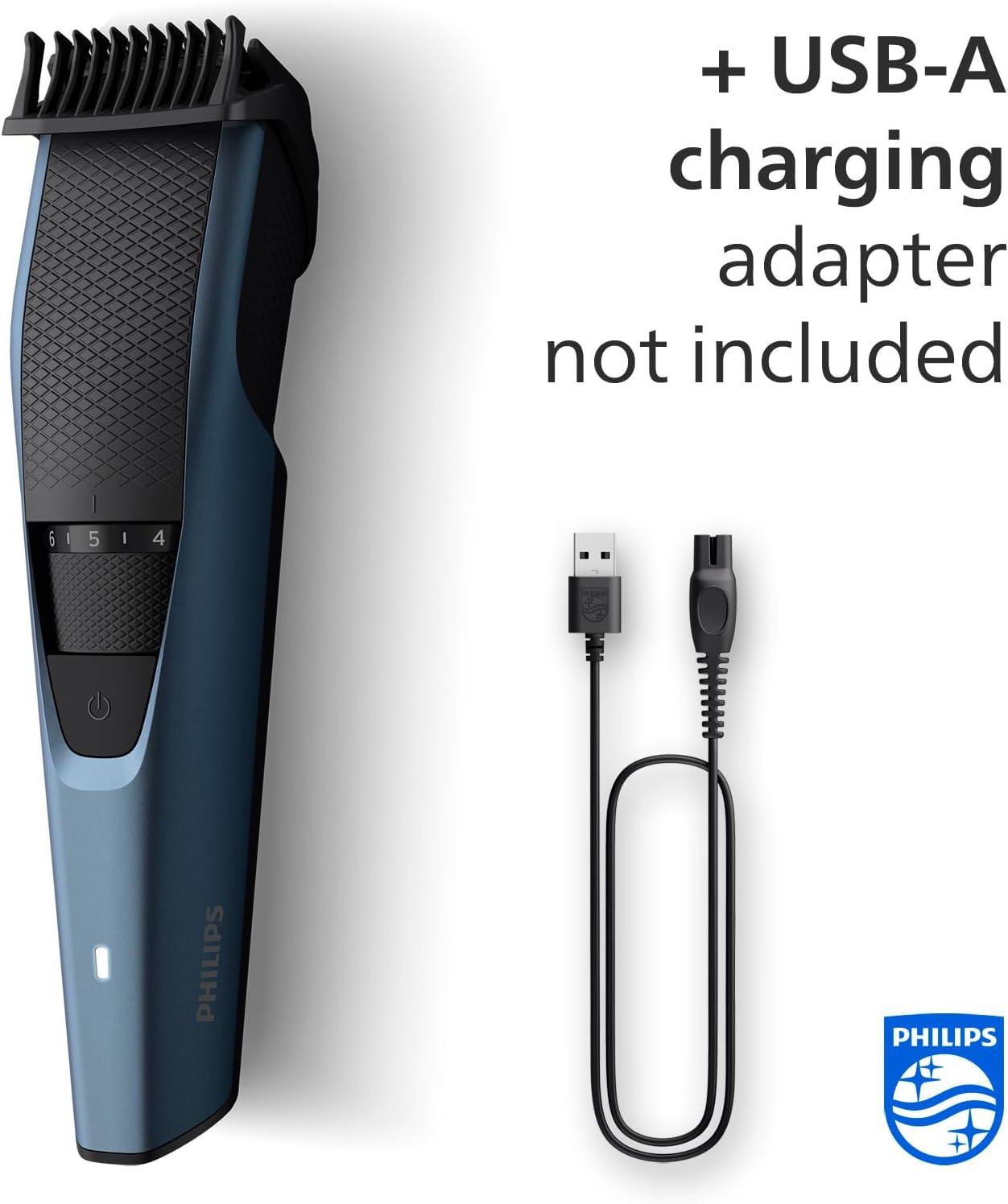 Philips Beard Trimmer Series 3000 Electric Beard Trimmer for Men with