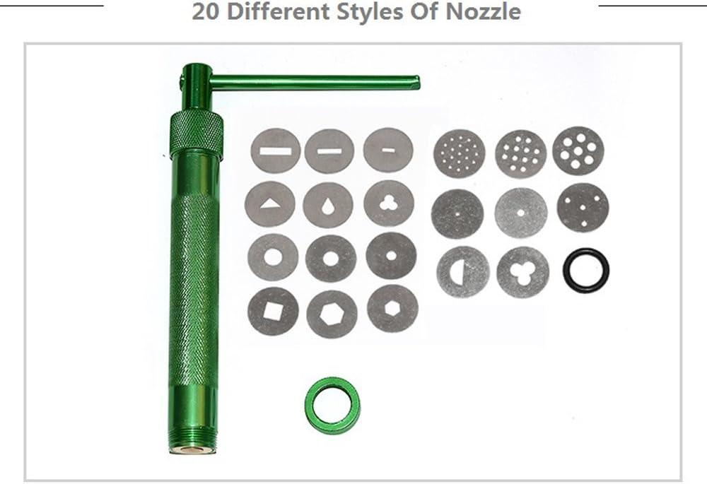 mofa Professional Ultimate Clay Extruder Clay Extruder Gun with 20 Tips