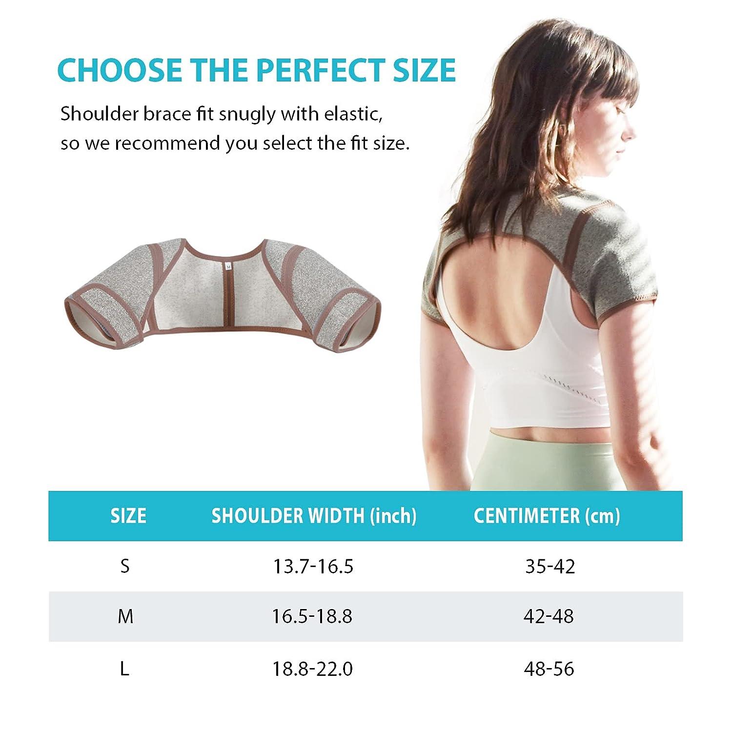 KD Shoulder Support Brace Double Shoulder Braces for Women/Men Relief