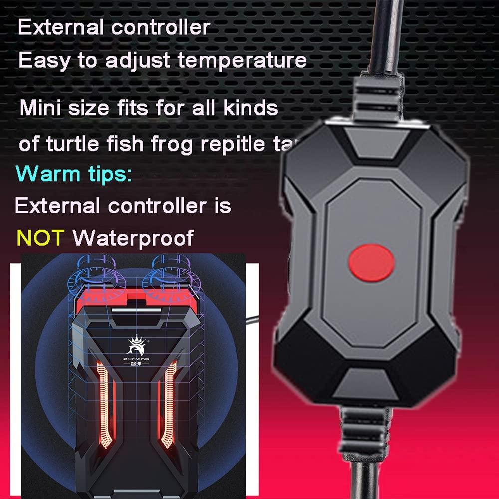 Aquarium Heater 100W 200W Fish Tank Submersible Heater Turtle Heat Rod with Temperature Display