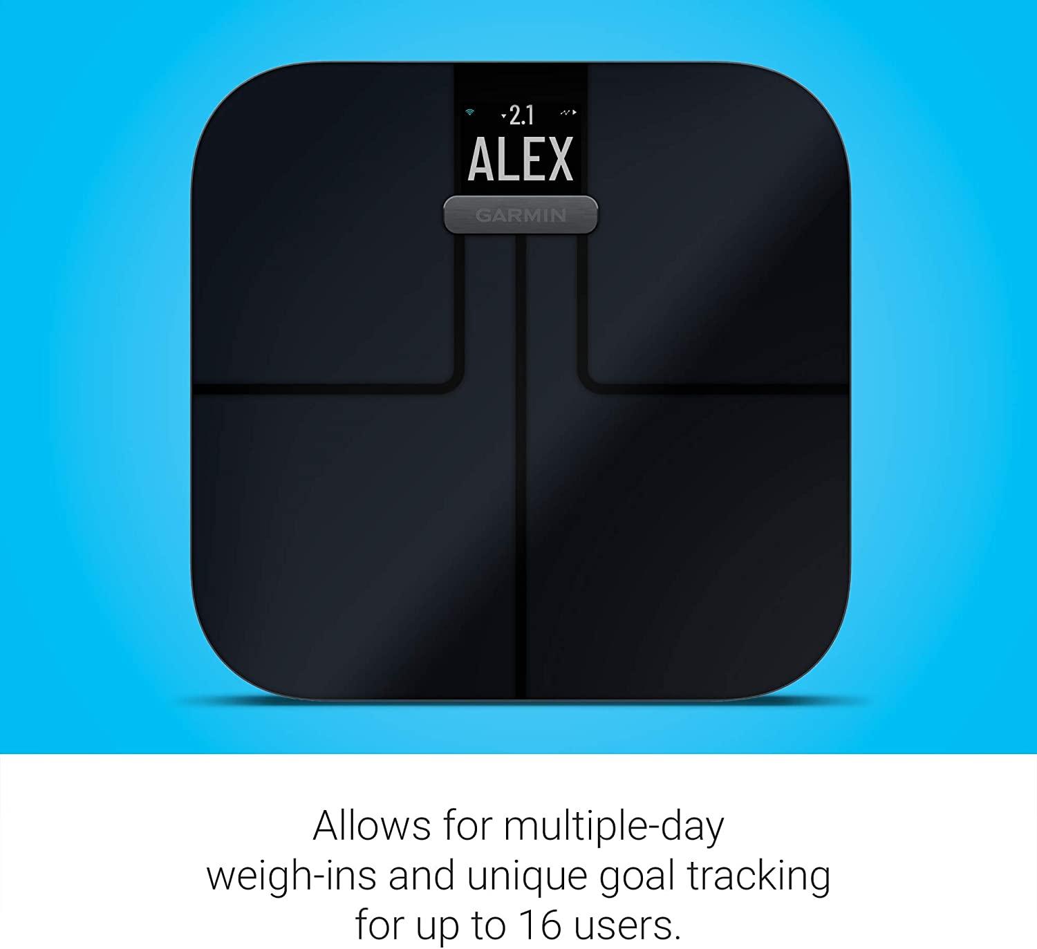 Garmin Index S2 Smart Scale with Wireless Connectivity Measure