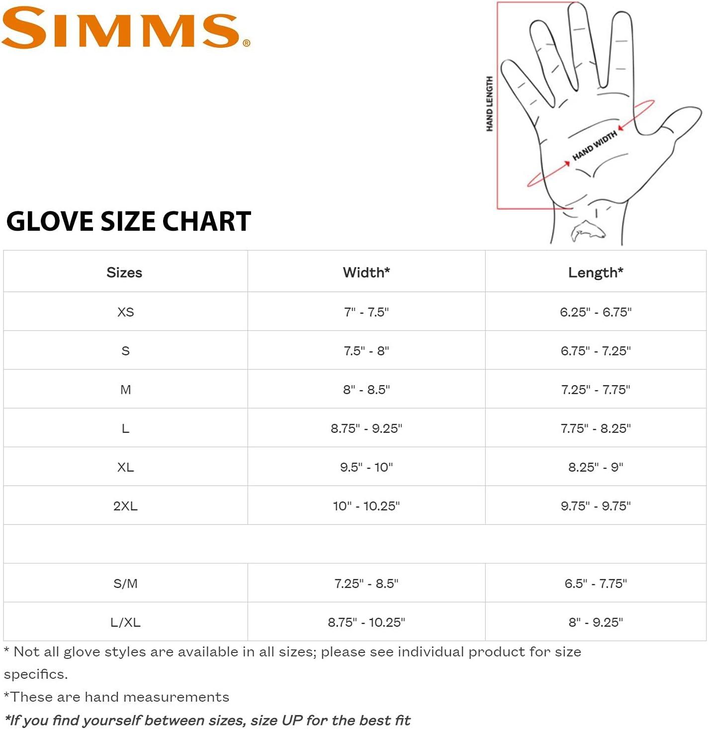 Simms SolarFlex UPF 50 Fingerless Fishing Gloves, Unisex Large Sterling