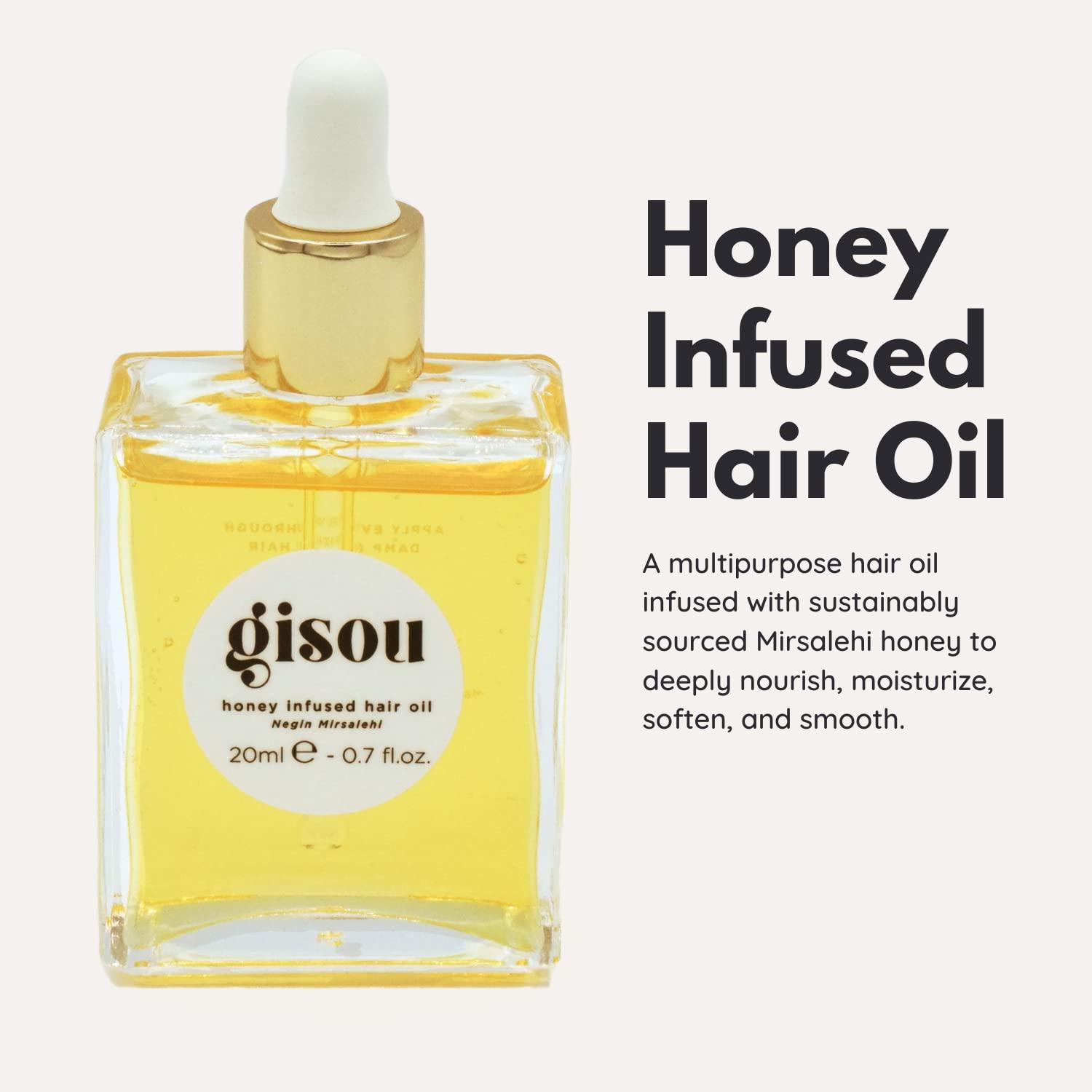 Gisou Honey Infused Hair Oil 0.7 oz 20 milliliters 0.68 Fl Oz