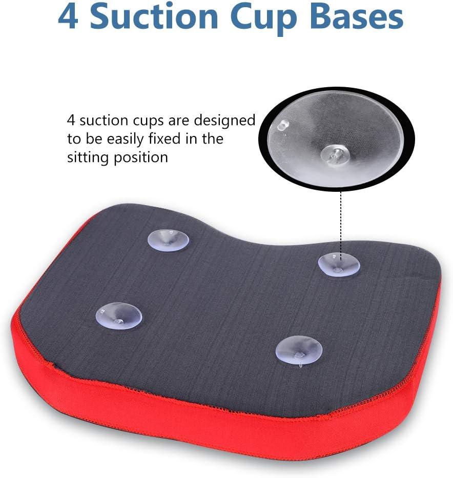 Cotton Memory Foam Boat Seat Cushion with Suction Cups Soft
