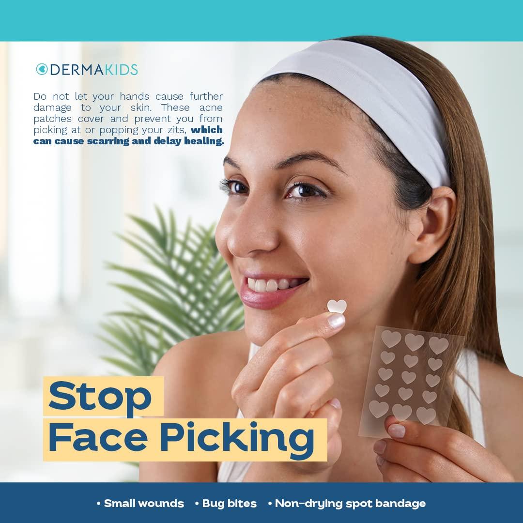 Dermakids Hydrocolloid Patches Acne Dots Pimple Stickers for Kids & Teens Blemish Covers to