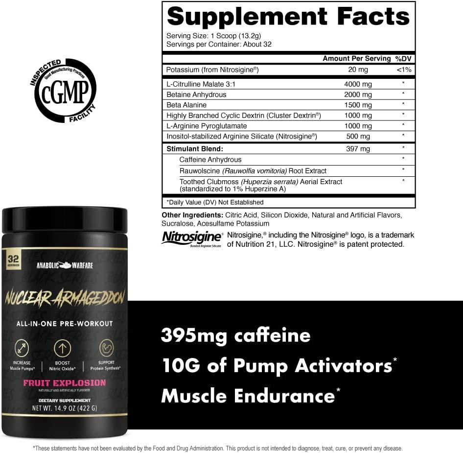 Nuclear Armageddon Pre Workout Powder by Anabolic Warfare Fruit