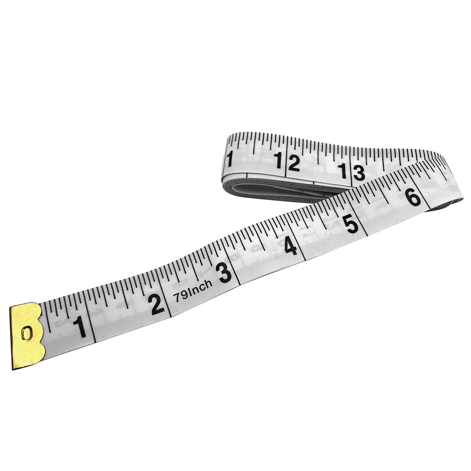 KNEEDARKYEAR 60-Inch 1.5 / 2.0 Meter Soft Retractable Measuring Tape,  Pocket, Body Tailor Sewing Craft Cloth Tape Measure (12 Pack) (79inch Soft  Tape Measure 2PCS)