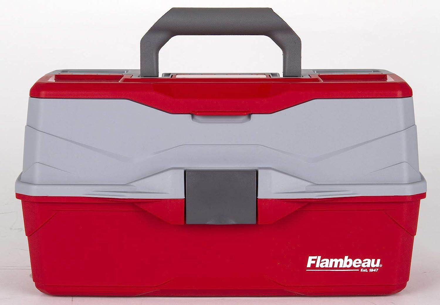 Flambeau Outdoors 6383TB 3Tray Tackle Box Red/Gray Buy Now with