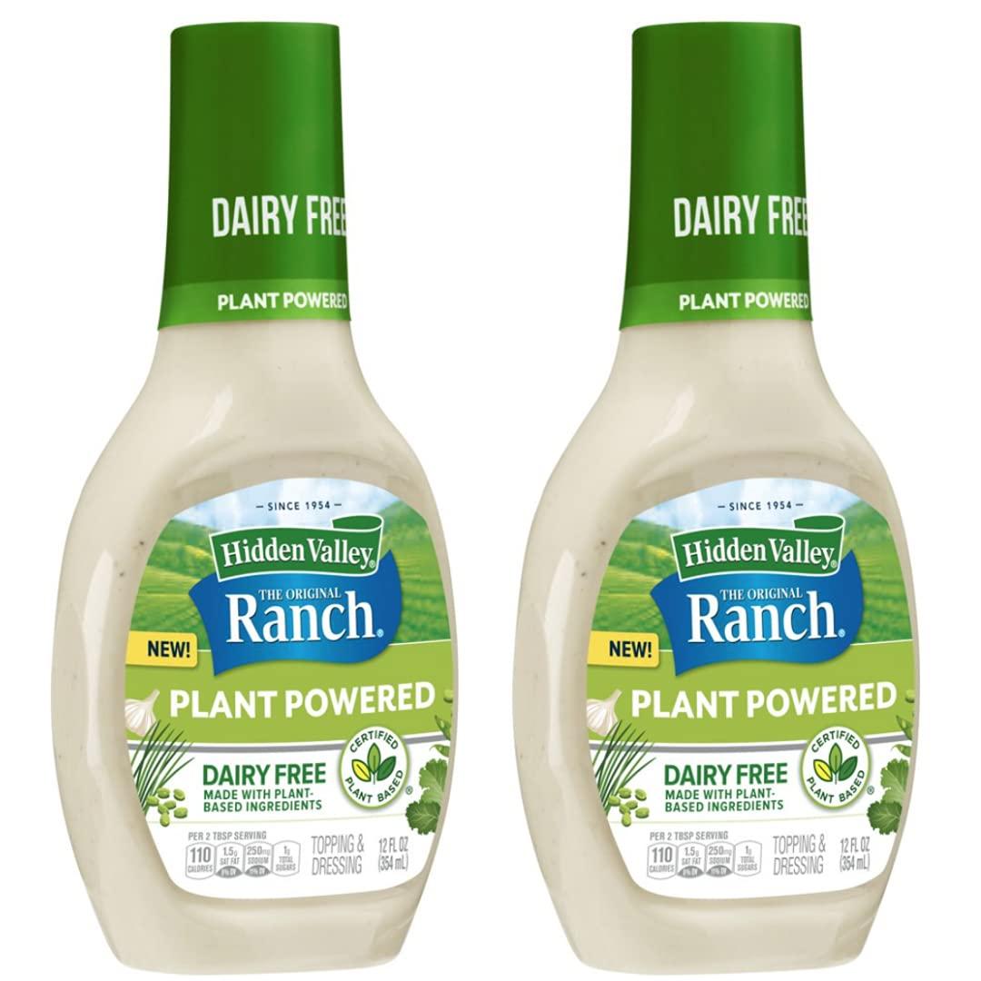 Hidden Valley Dairy-Free Ranch Dressing 12 Fl Oz (2 Pack) - Gluten-Free ...
