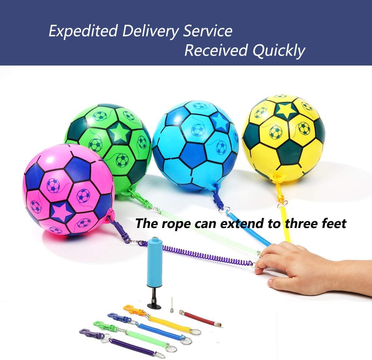 7'' Tetherball Set for Kids, Light Up Soccer Ball, Much Brighter Than