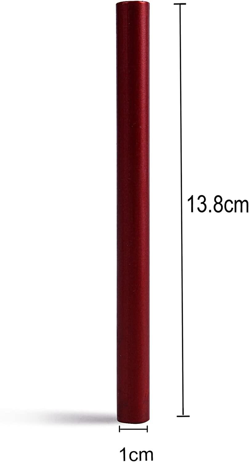 TELOSMA 6PCS Blood Red Sealing Wax Sticks with Wick, Suitable for Envelope,  Invitation, Gift Wrapping, Wine Bottle, Tea or Cosmetics Box
