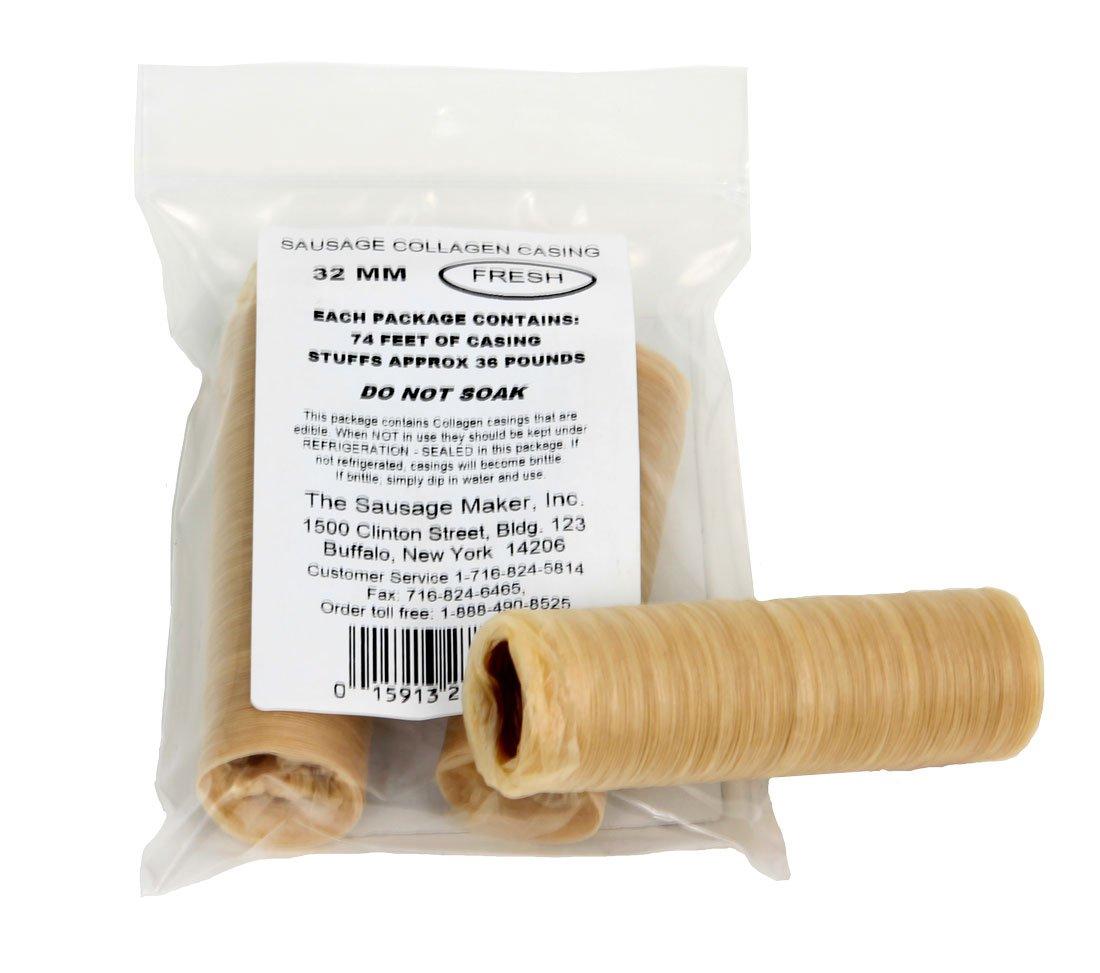 The Sausage Maker Fresh Collagen Sausage Casings 32mm (1 14)
