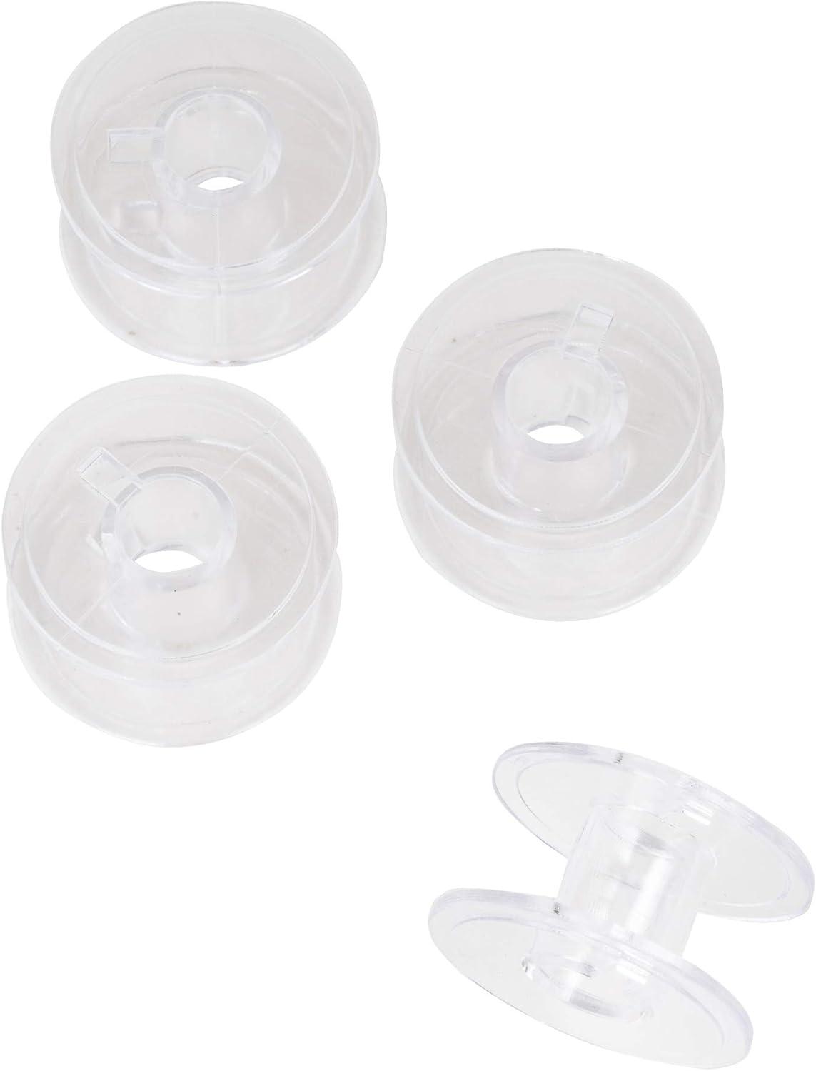 Singer Transparent Plastic Bobbins with Thread - Class 15