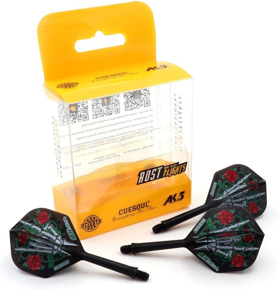 CUESOUL Jazz-Metal Set De Fléchettes En Acier à 90% De Tungstène Avec Pointe En Acier De 21 G Avec Jets Intégrés