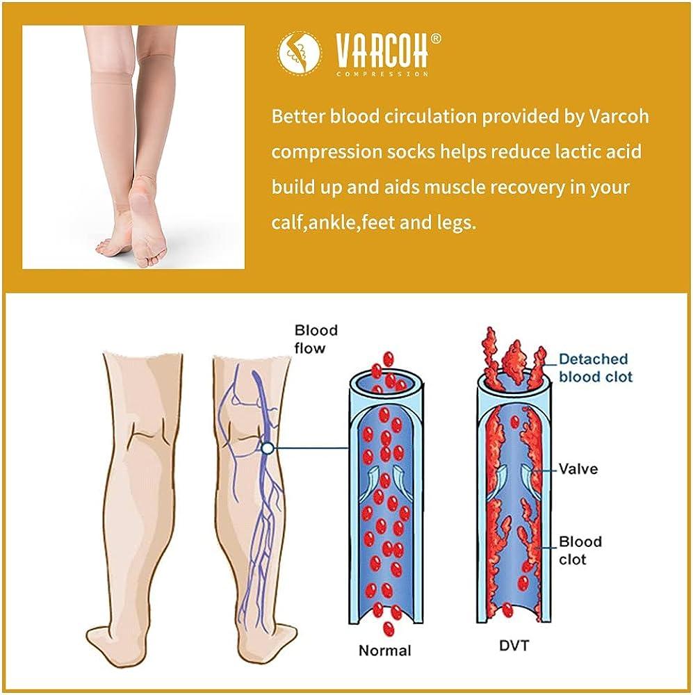 20-30 mmHg Men Calf Sleeve Compression Socks – Varcoh ® Compression Socks