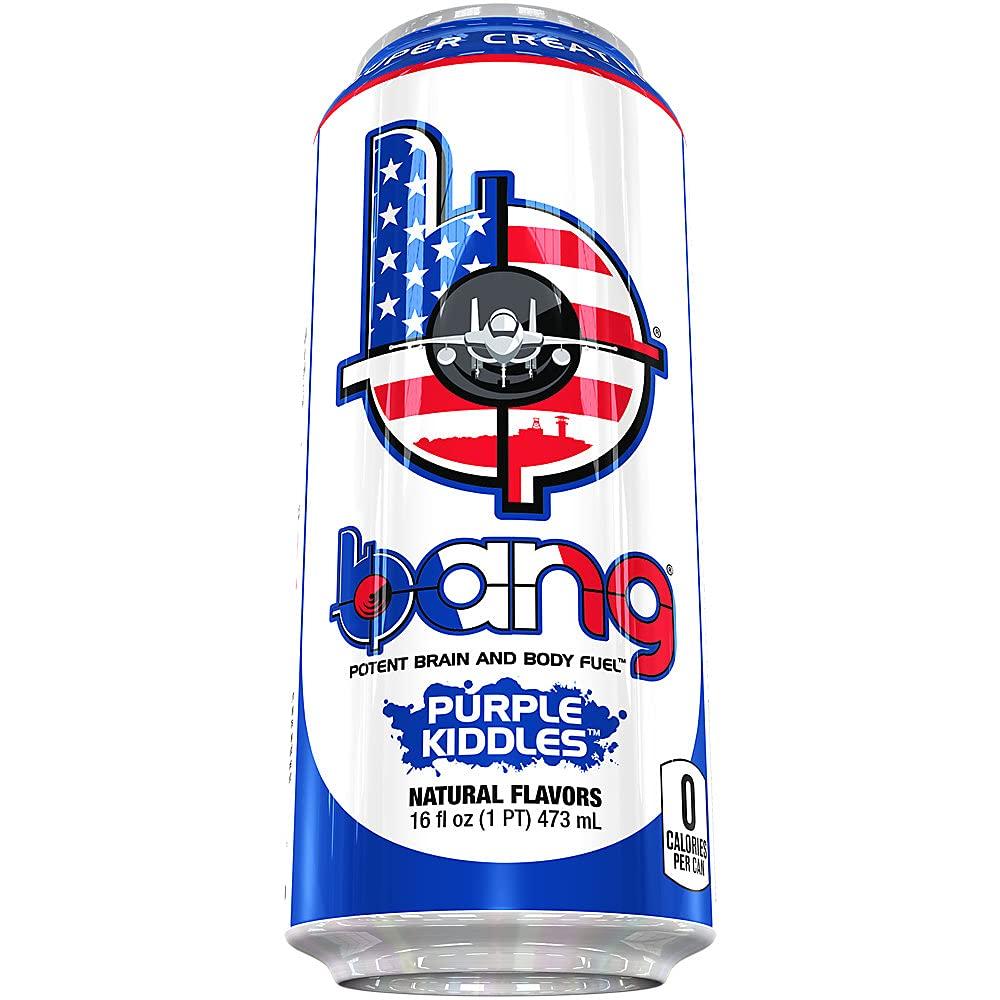 Bang Energy Drink with CoQ10 Creatine Purple Kiddles (12 Drinks, 16 Fl