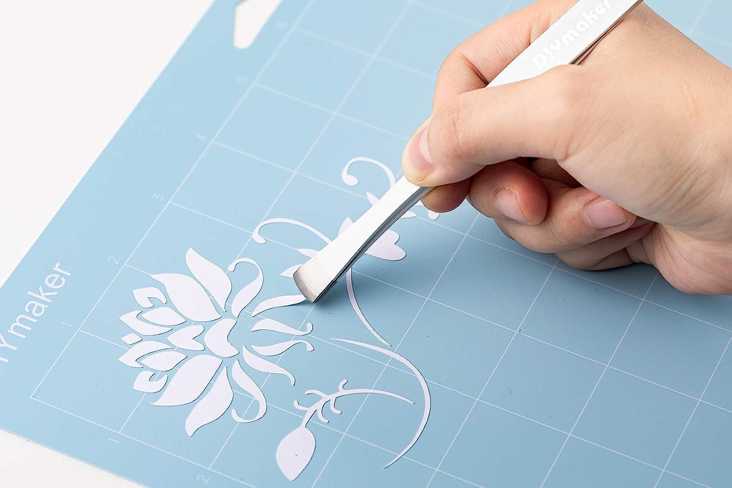 Diymaker Rubber Brayer Roller & MAT Tweezers Remover Tool Set Craft