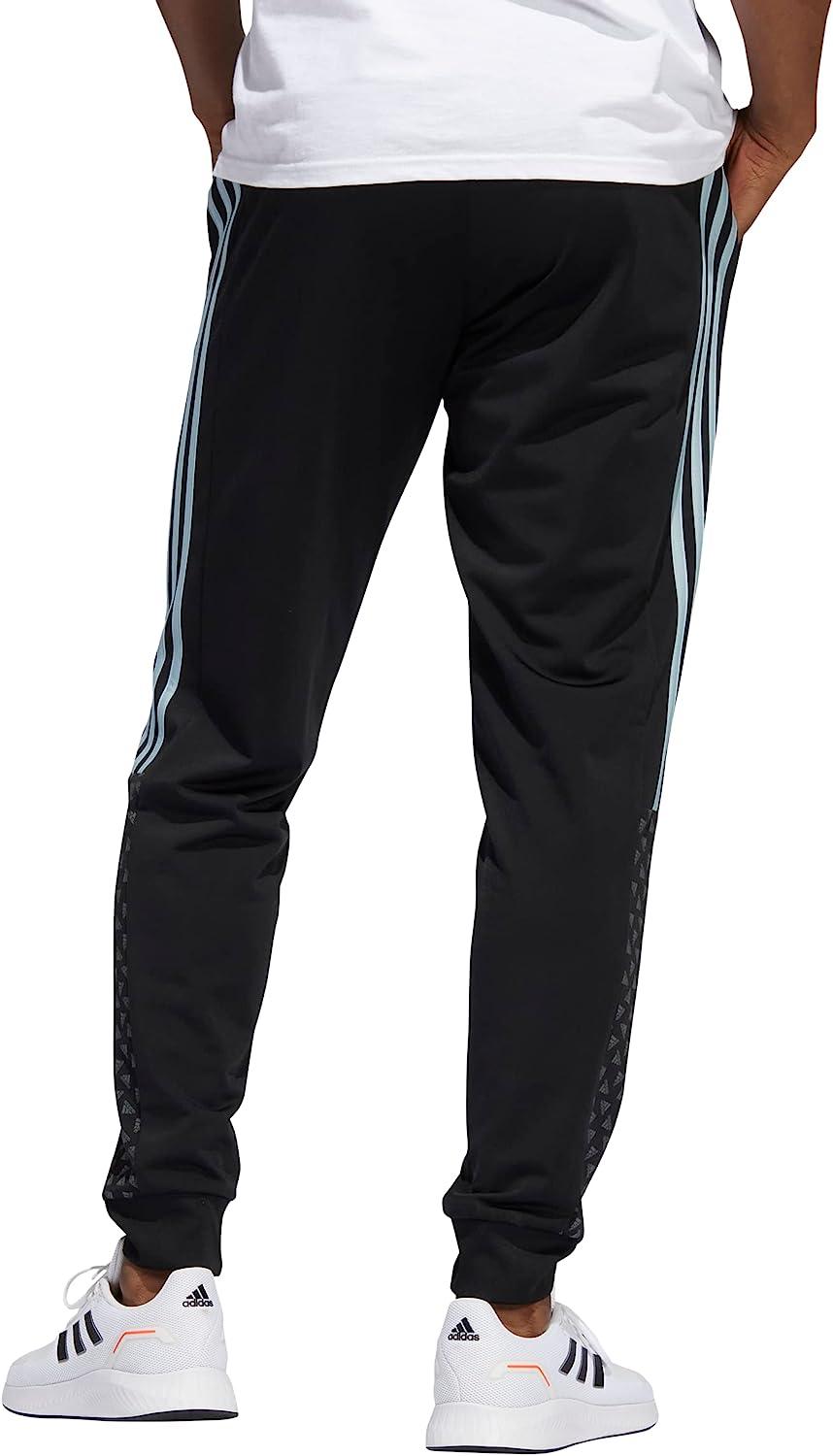 adidas Men's Warm-up Tricot Regular Badge of Sport Track Pants Large Black