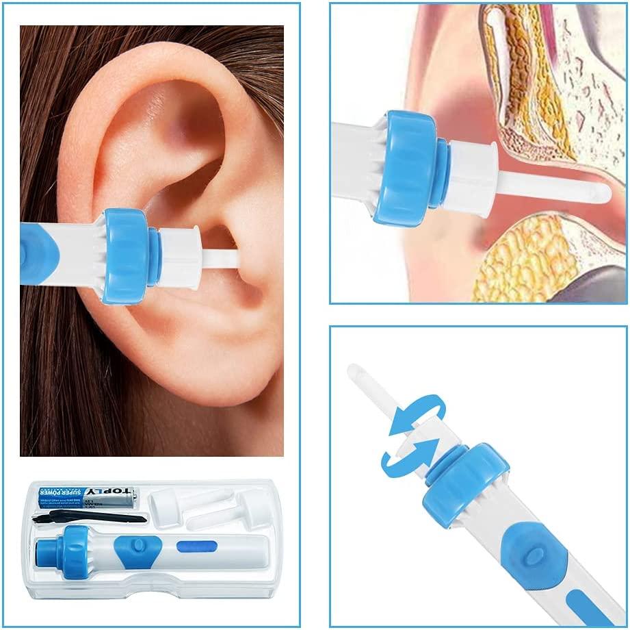 Earwax Removal Kit, Ear Cleaner, Portable Automatic Electric Vacuum Ear