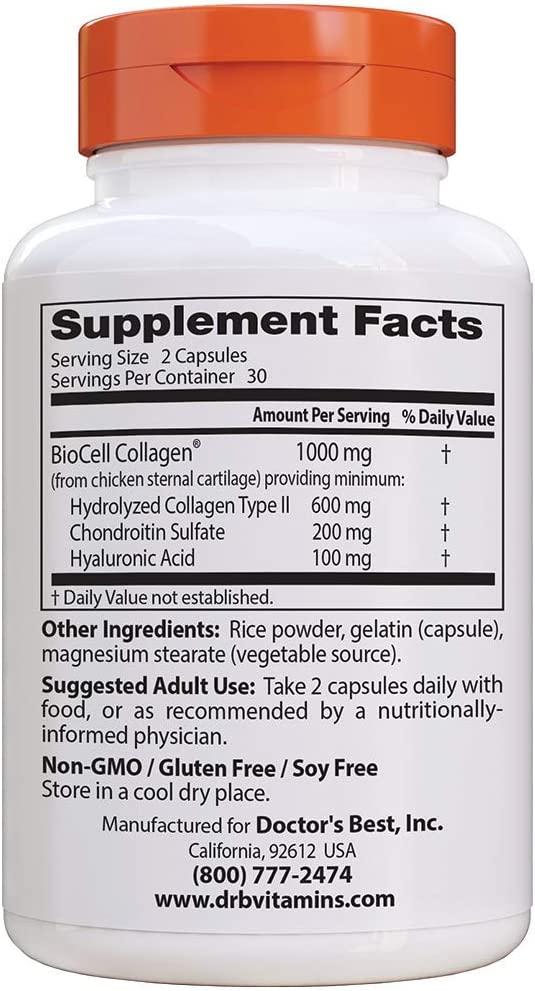 Doctor's Best Hyaluronic Acid with Chondroitin Sulfate, NonGMO, Gluten