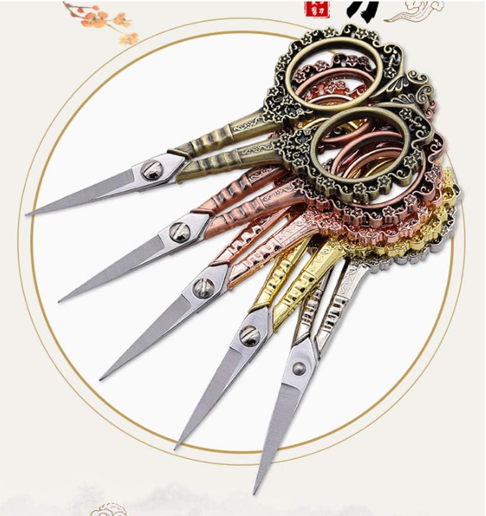 Embroidery Scissors, Vintage European Style Stainless Steel Precision  Scissor Carved Plum Scissors for DIY Tailor Craft Needlework Art Work(1)