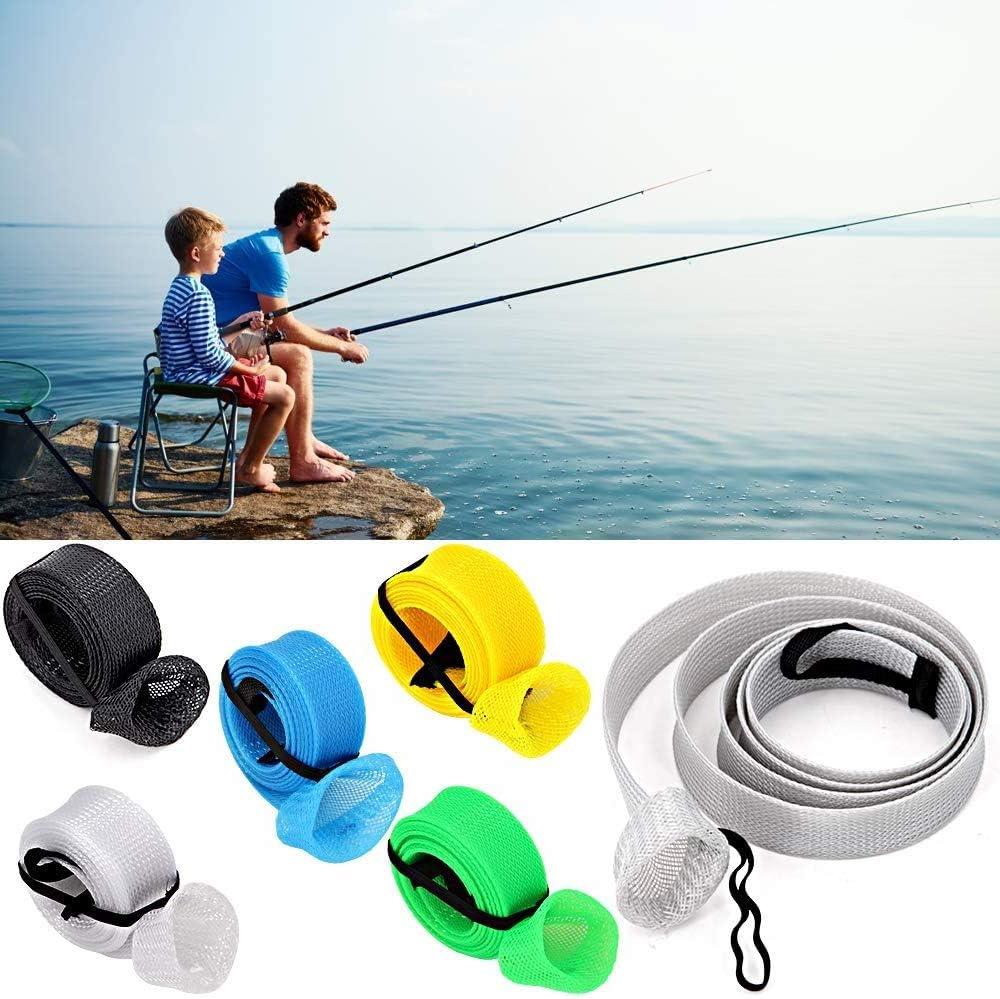 10Pcs Rod Sock Fishing Rod Sleeve Rod Cover Braided Mesh Rod Protector –  Kokanee Addict Fishing