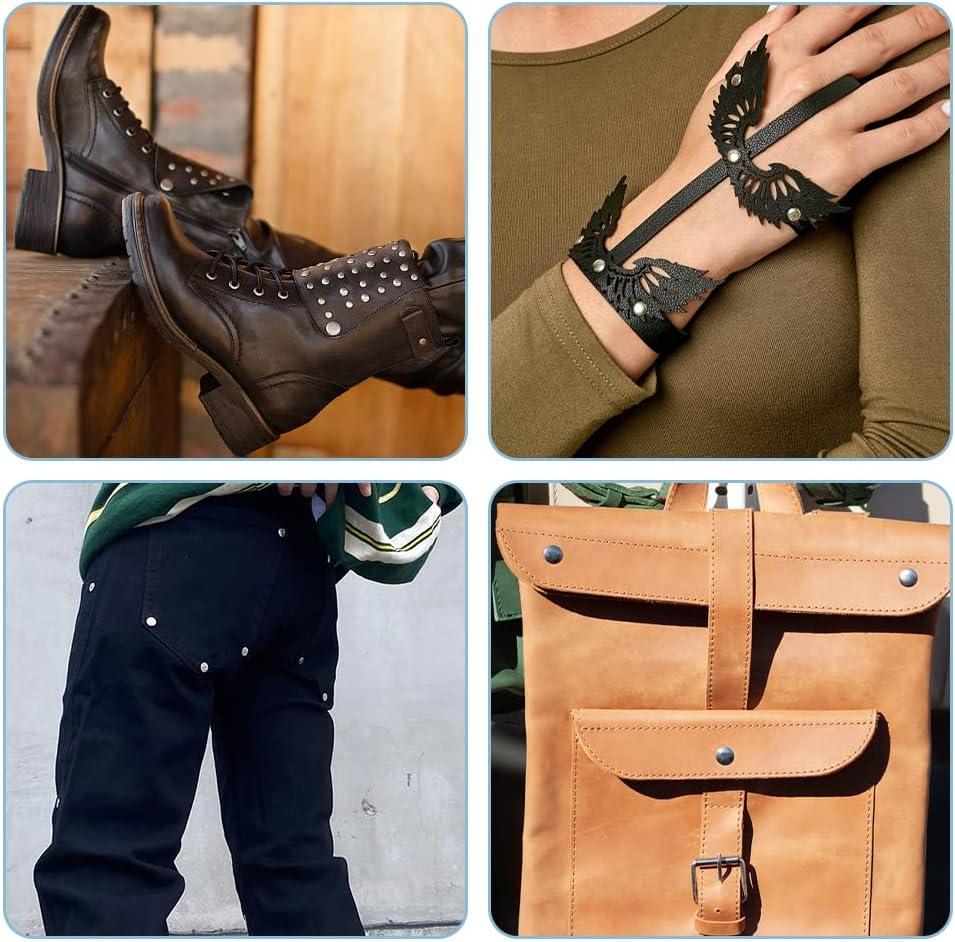 Leather Rivet Kit Copper Rivets for Belt Making Belt Repair DIY  Leathercraft