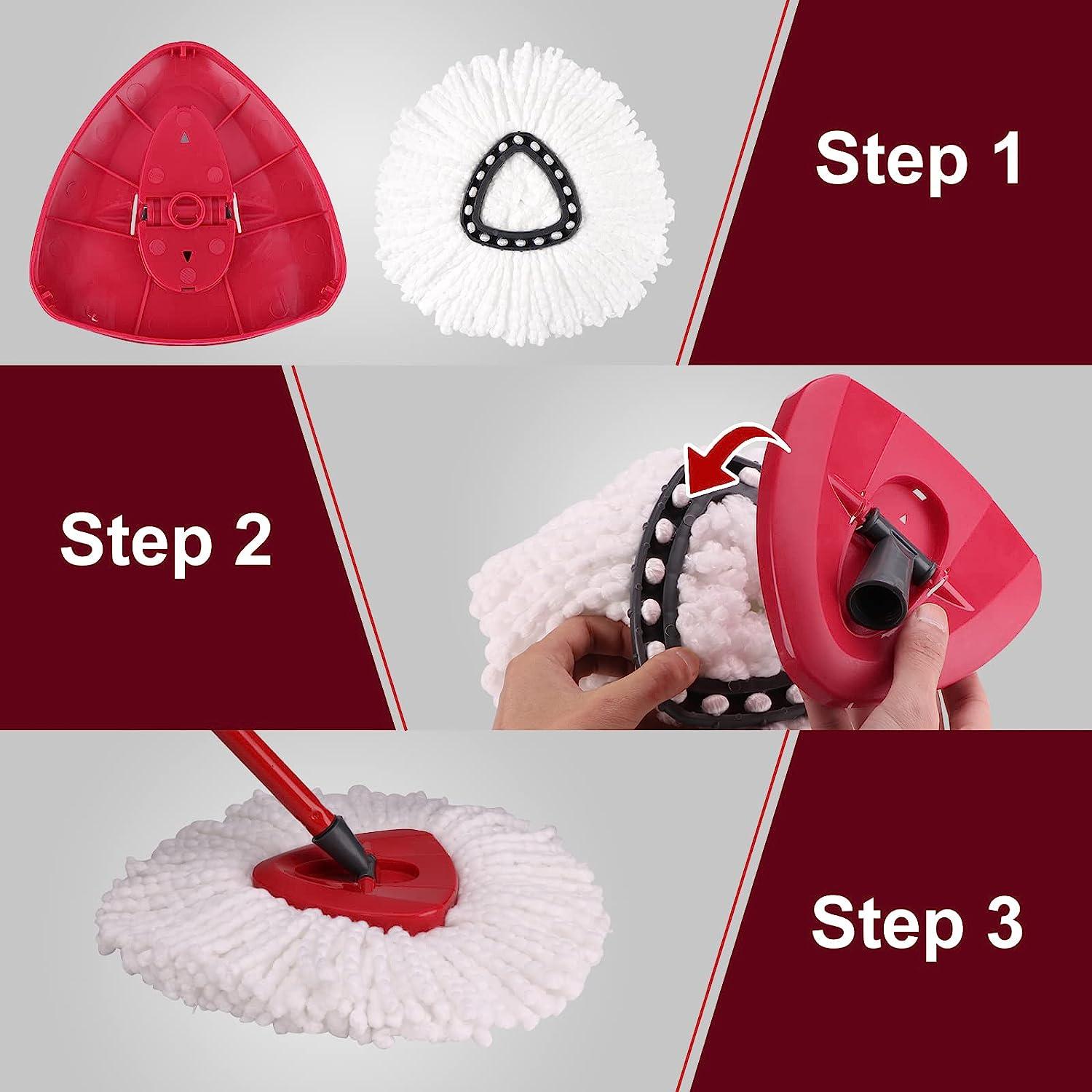 Spin Mop Replacement Head DTOPNIOR EasyWring Mop Refills Compatible