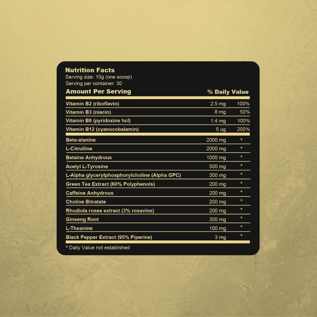 Valhalla's Champion Preworkout 300G 200MG Caffiene 2000mg Beta Alanine Muscle Development