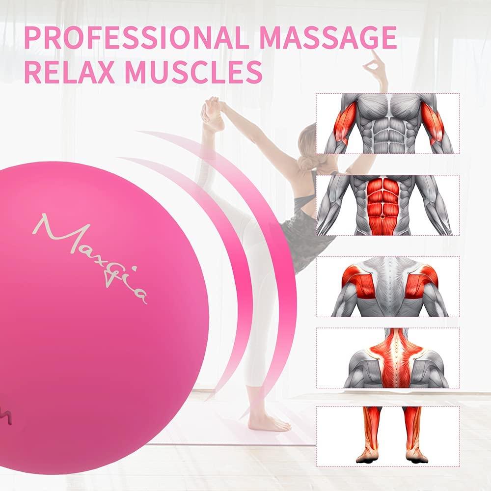 Maxgia 5-Speed Vibrating Massage Ball Lacrosse Ball Yoga Roller for Trigger Point Therapy - Rose Red | Buy Now with Express International Delivery | GoSupps.com Maxgia 5-Speed Vibrating Massage Ball Lacrosse Ball Yoga Roller for Trigger Point Therapy - Rose Red | Buy Now with Express International Delivery | GoSupps.com