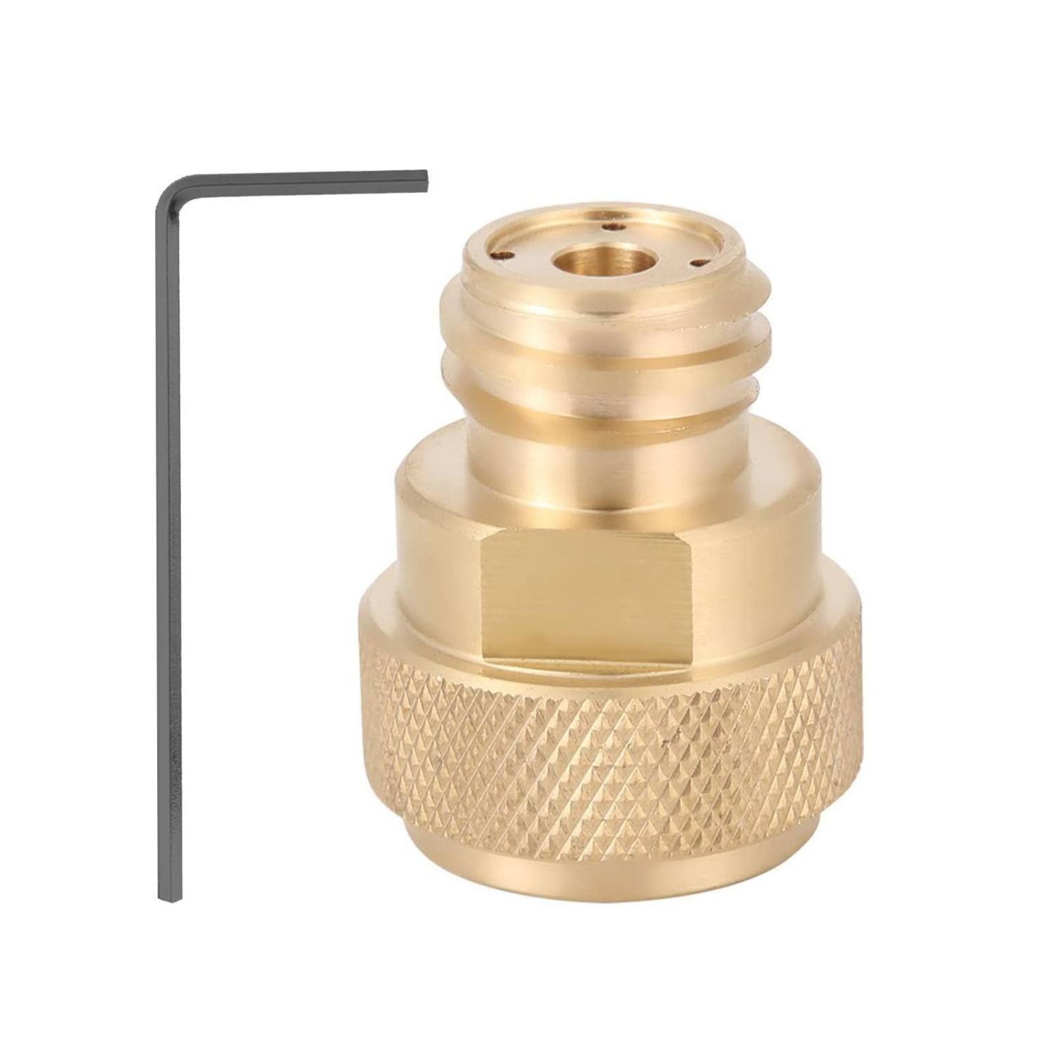 SodaStream CO2 Tank Paintball Canister Refill Adapter Polished Brass
