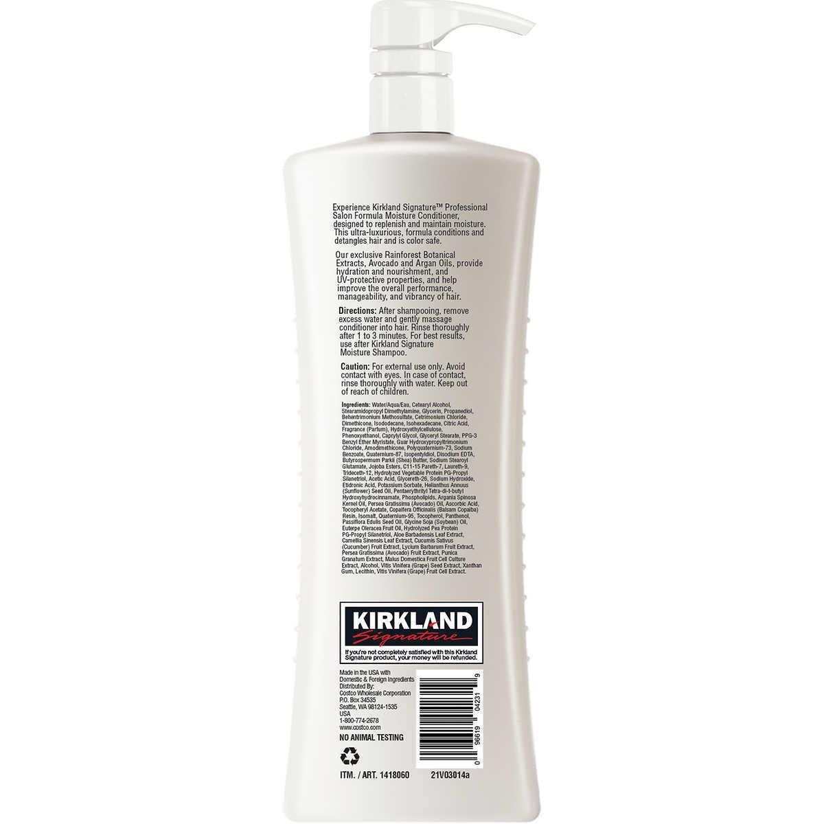 TraderB Kirkland Signature Professional Salon Formula Moisture Shampoo