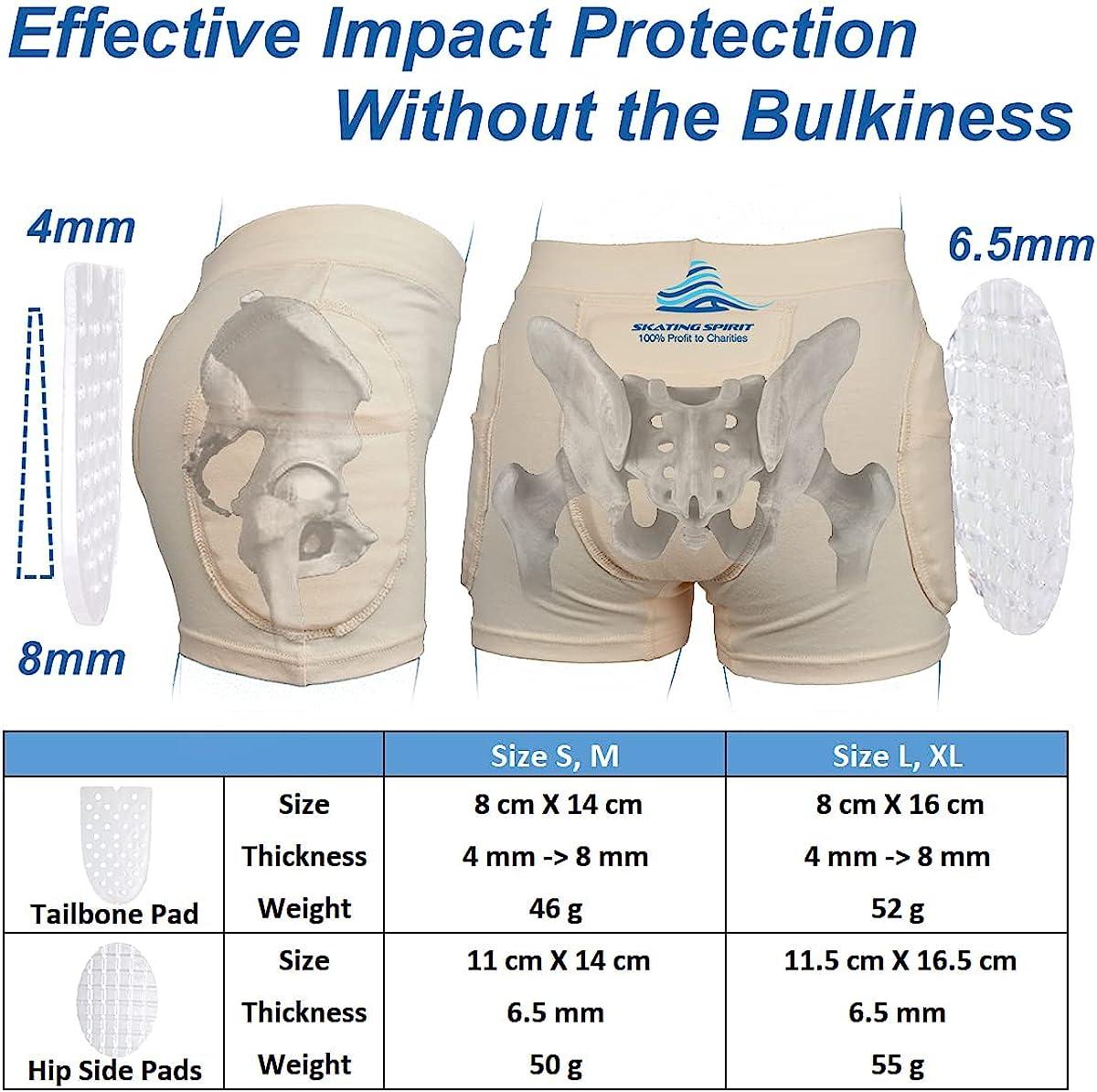 Hip Protectors For Elderly Adults with hip pads and tailbone pad