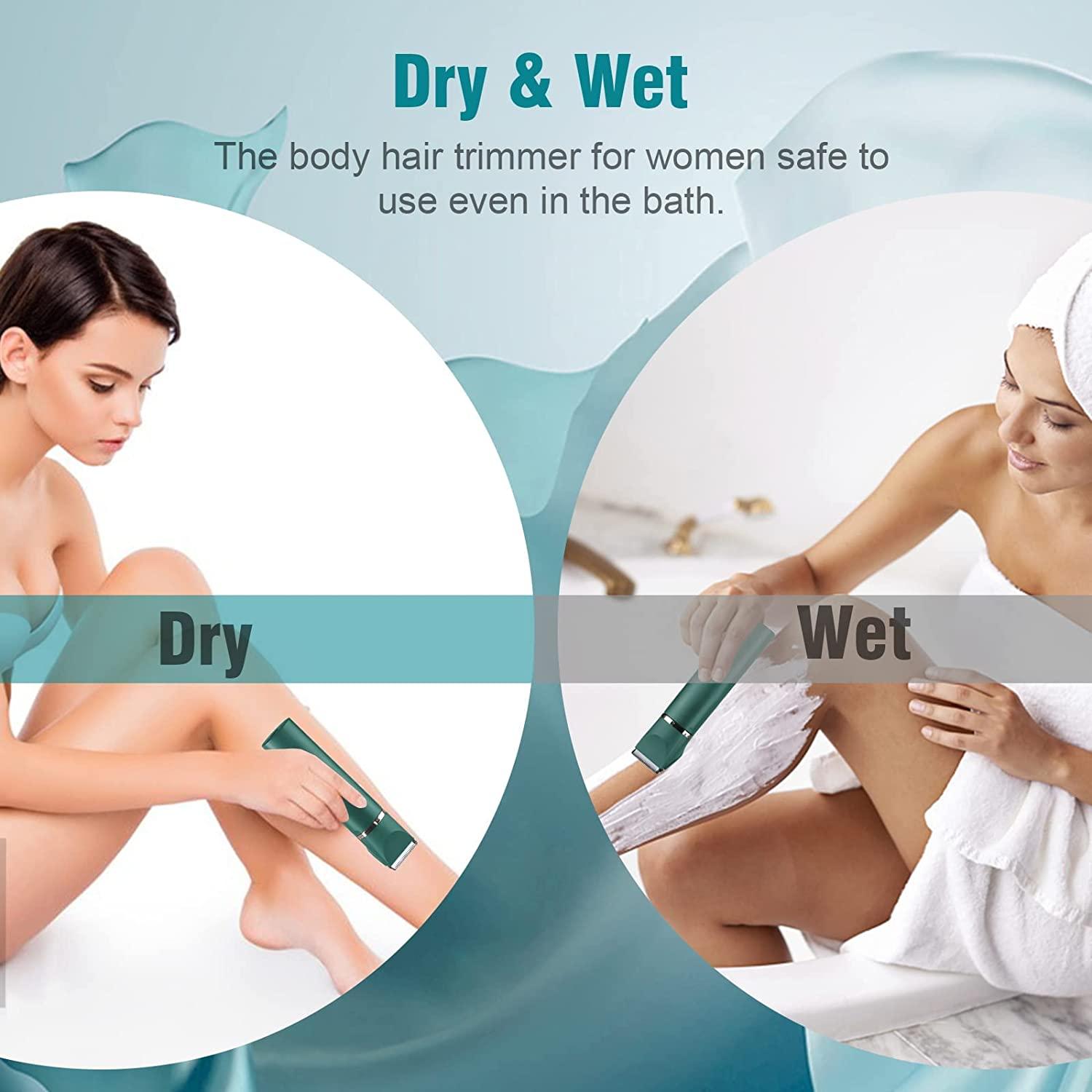 Bikini Trimmer for Women, YBLNTEK 2in1 Electric Razors for Women