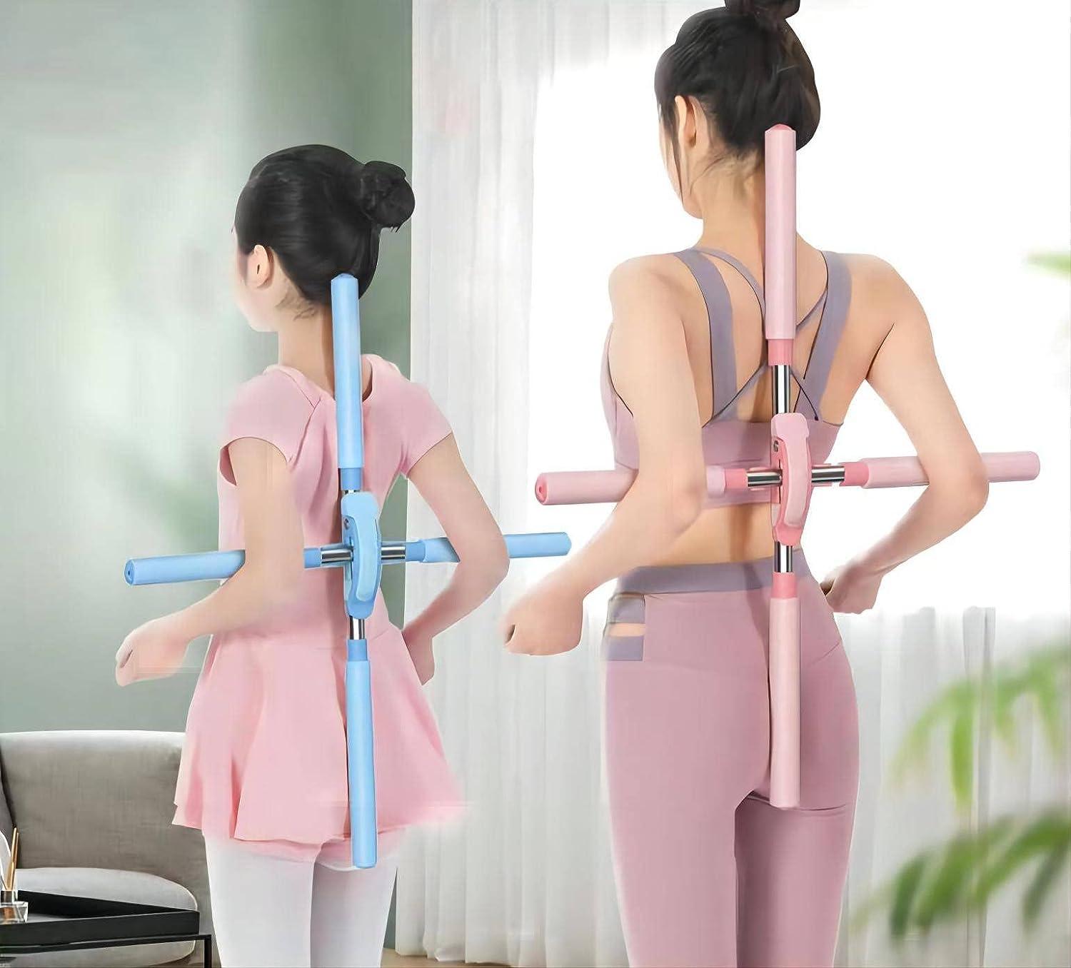 Yoga Stick Training Tool for Posture Correction and Pain Relief - Blue ...