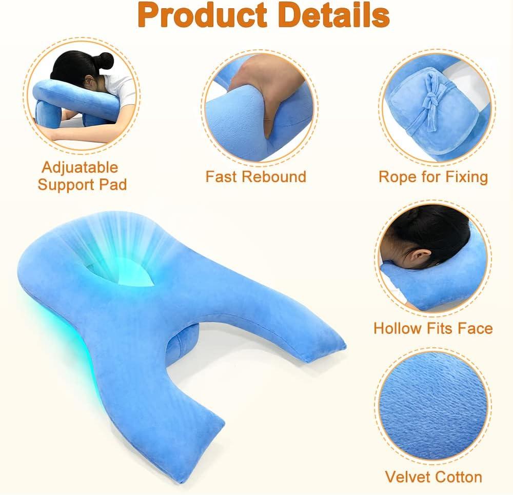 Face Down Pillow for Sleeping After Eye Surgery Head Positioning Prone