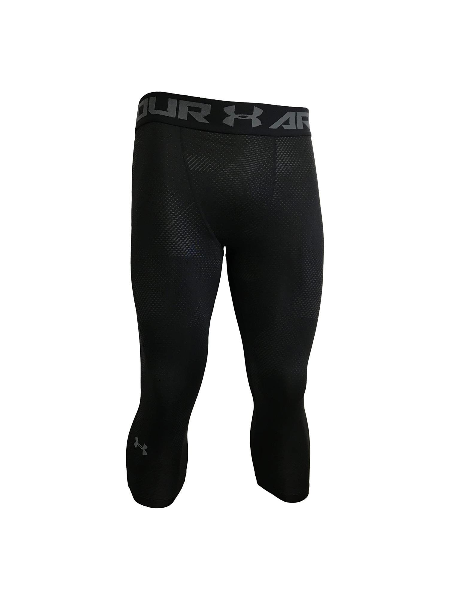 Under Armour Men's Leggings Polyester/Elastane Blend 1357362 Black (X-Large)