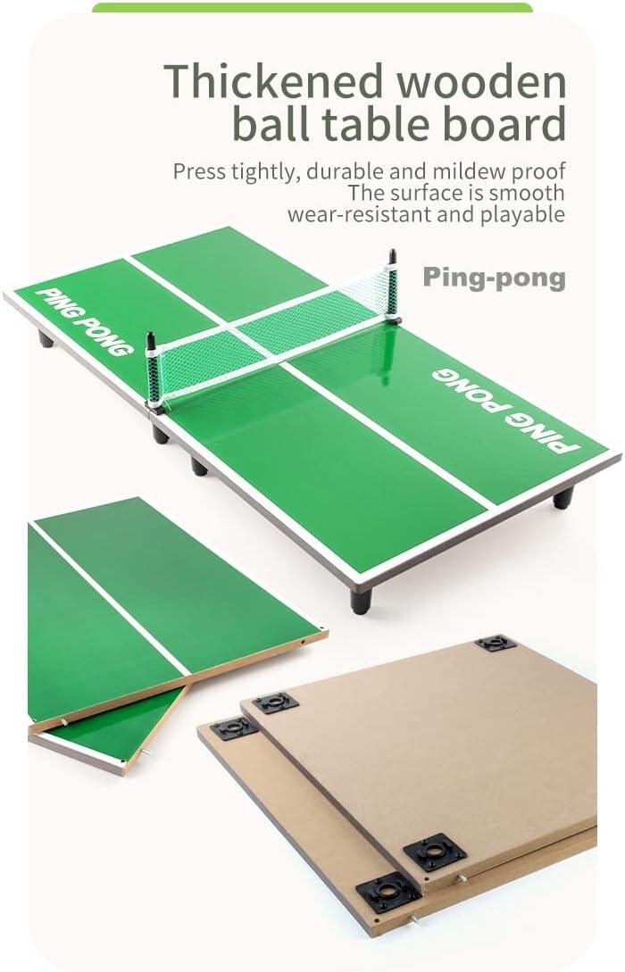 Mini Table Tennis Board Portable Desktop Ping Pong Table for