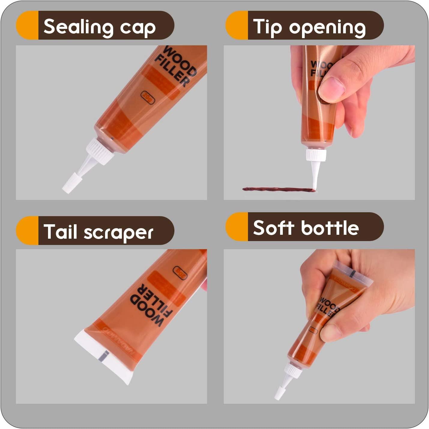 Wood Touch-Up Paint, 2 Shades In Matte And Gloss, Brush-On Repair For