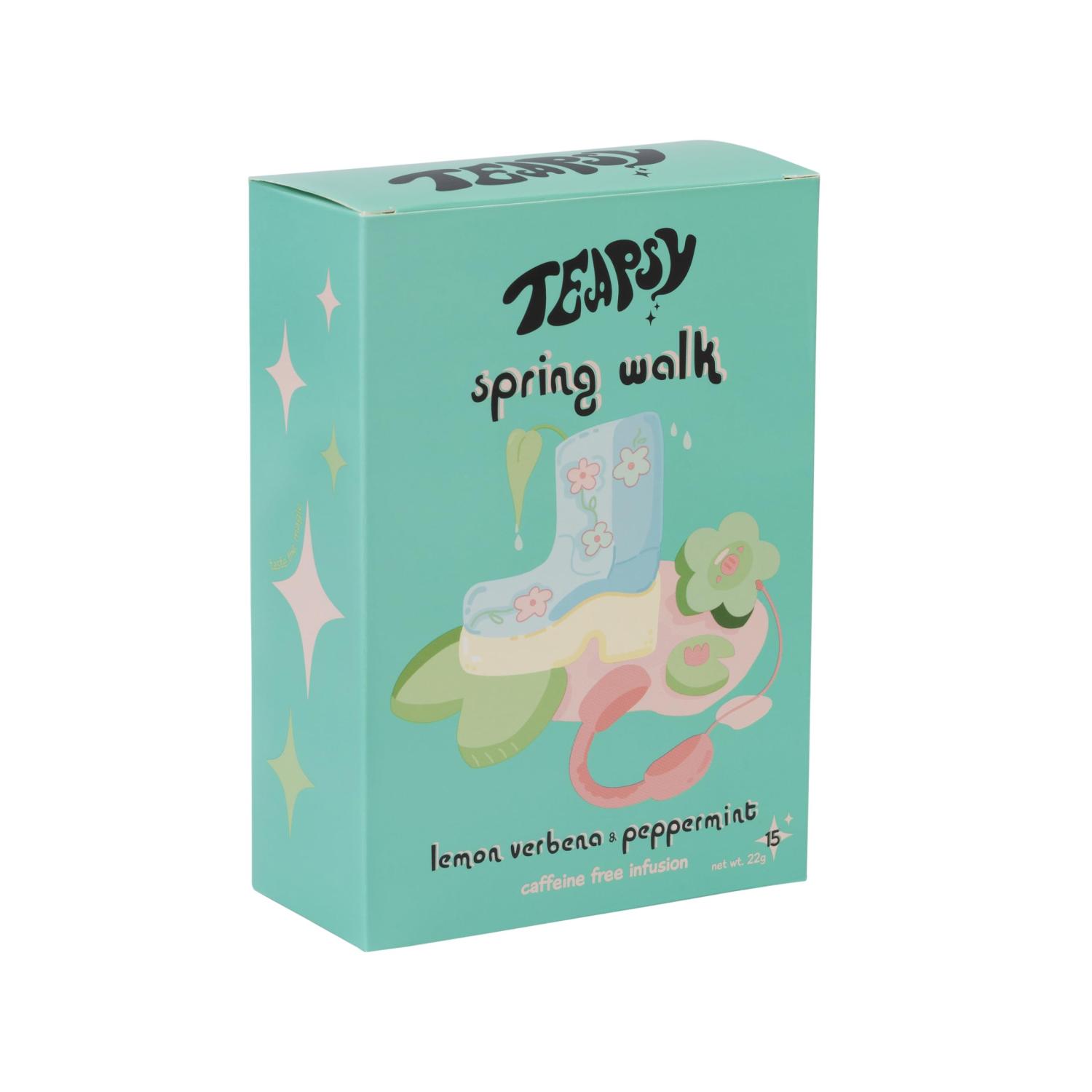 Spring Walk - Peppermint & Lemon Verbena Herbal Tea TEAPSY Caffeine ...