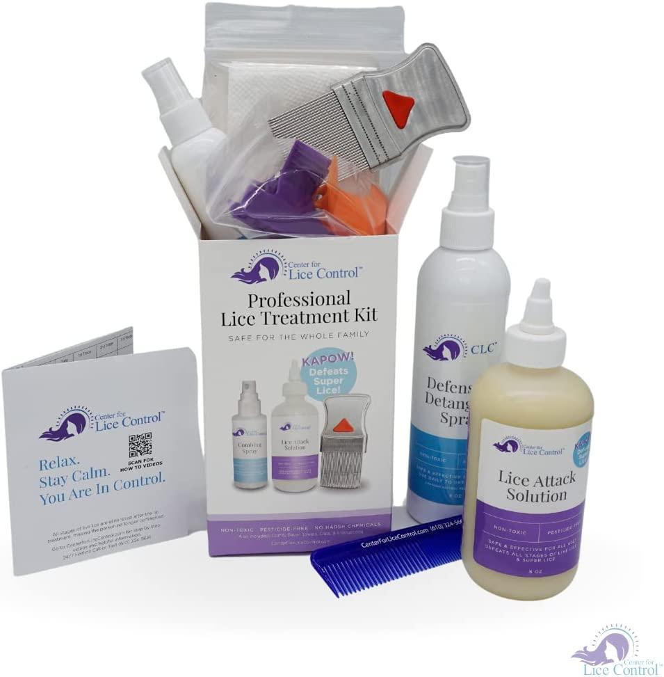 KAPOW! Professional Lice Treatment Kit Defeat Lice at Home Safe and