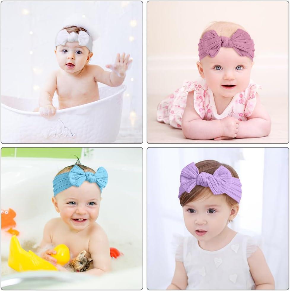 Girl 3Pcs/Set Lace Flower Baby Girl Headband Socks Set Crown Bows Newborn Hairband Headbands For Girls Turban Baby Hair Accessories U2013 Buy The Best Products In The Online Store Baby Headbands - Foto 14