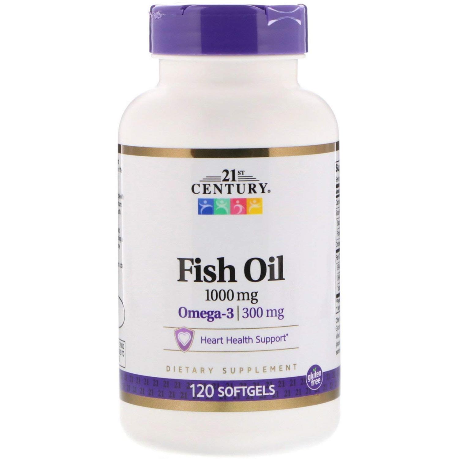 21st Century Fish Oil 1000 mg 120 Softgels