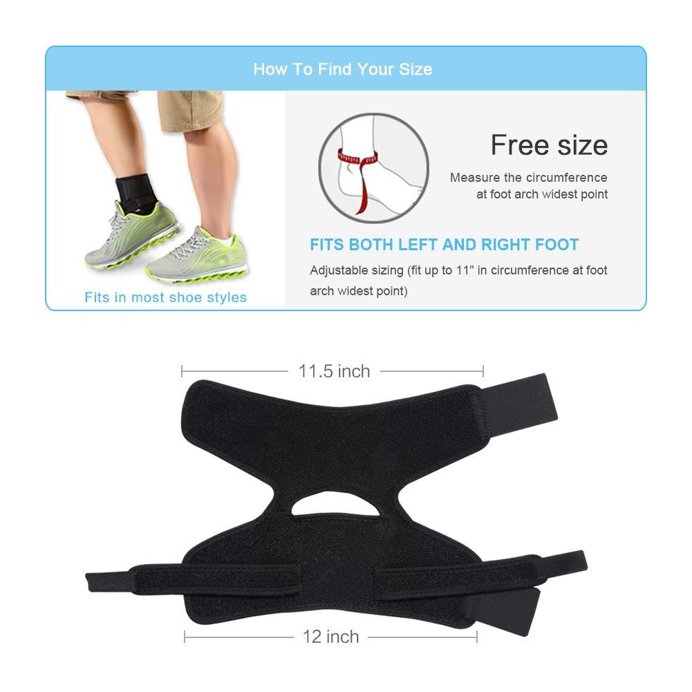 GOTOTOP Ankle Brace,Daytime Splint with Heel Strap That Fits in Shoe ...