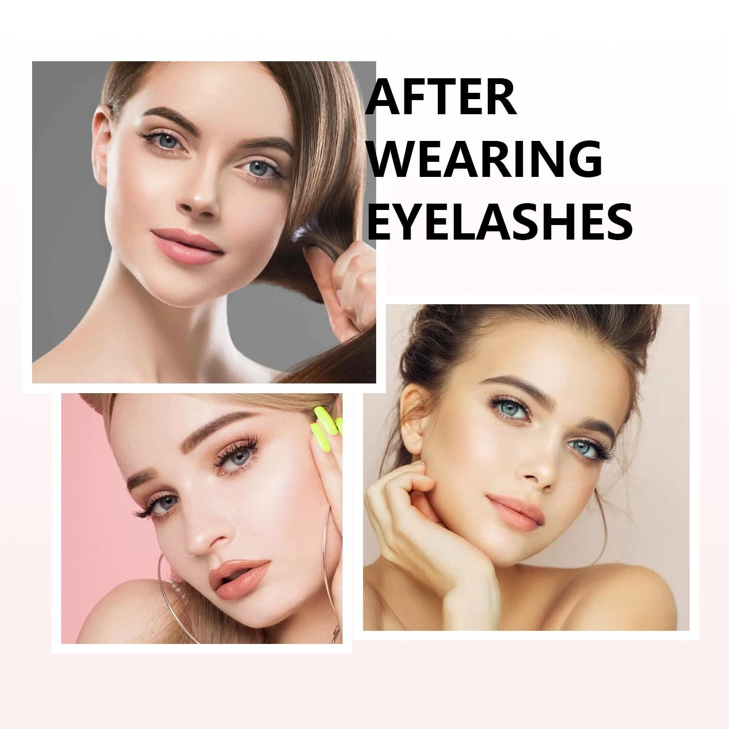 Reusable Self Adhesive Eyelashes No Glue or Eyeliner Needed, Easy To