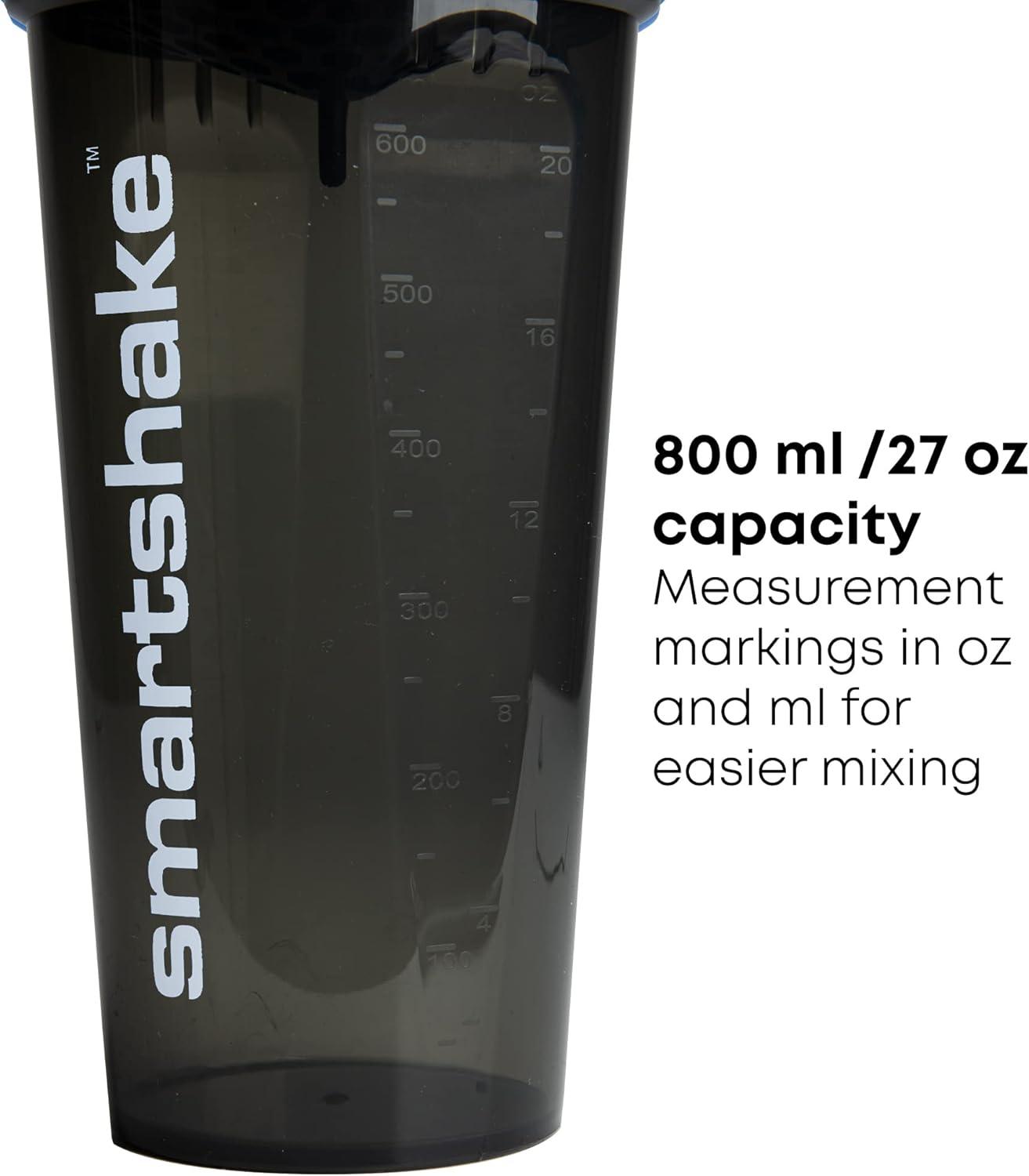 Smartshake Bottiglia Shaker Proteine Superman - 935ml, Mixer A Rete, Anti Perdite, Senza BPA