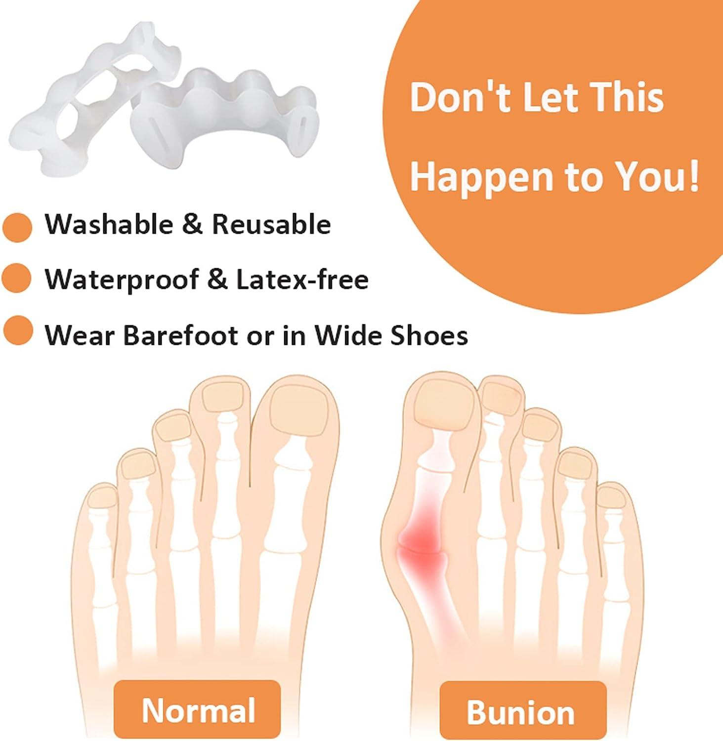 KIYOKI Toe Separators Bunion Corrector for Women/Men Foot Alignment