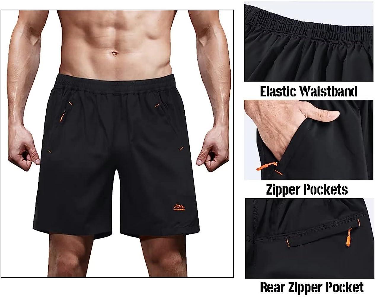 Running shorts with rear cheap zipper pocket